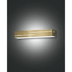 LED Wandleuchte BANNY, IP20, Up/ Down + Lichtdekor, 31cm, 18W 3000K, schaltbar, Messing satiniert
