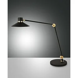 LED Schreibtischleuchte  PANAREA, IP20, 10W 3000-6000K (CCT Switch) 690lm, verstellbar, mit Touch-Dimmer, schwarz / gold