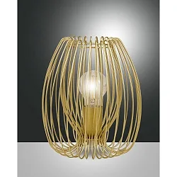 table lamp CAMP E27 IP20, gold matt dimmable