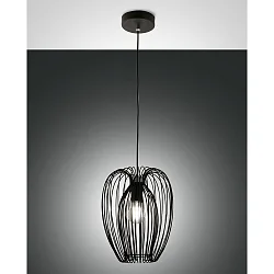 pendant luminaire CAMP 1 flame E27 IP20, black