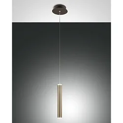 LED Pendant luminaire PRADO, 6,5W, 3000K, 720lm, IP20, black / gold