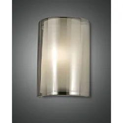 Wandleuchte MARIBEL, E27, 1X40W, IP20, grau, transparent