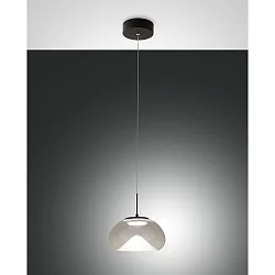 pendant luminaire BRENA 1 flame IP20, black dimmable