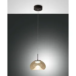 pendant luminaire BRENA 1 flame IP20, black dimmable