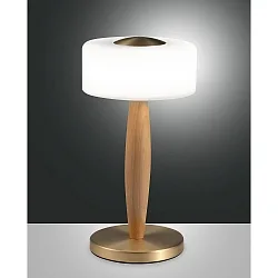 LED Tischleuchte ELEA, 8W, 3000K, 860lm, IP20, dimmbar, messing satiniert