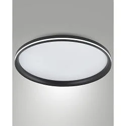 LED Deckenleuchte ISY, Ø 55cm, mit seitlichem Lichtkranz, 64W 2700-4000K (CCT Switch) 5800lm, 3-stufig dimmbar
