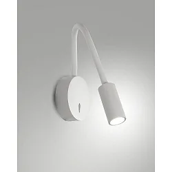 LED Wand-/ Leseleuchte FLUX mit Schalter 3,1W 3000K 374lm IP20, weiß