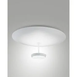 LED Design-Deckenleuchte YUKO, direkt / indirekt, Ø60cm, 40W 3000K, 3-stufig dimmbar, weiß