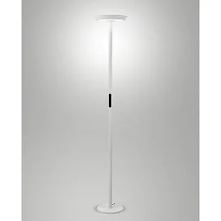 LED Stehleuchte FIZZ, direkt / indirekt, 178.5cm, 50+10W 2700-4000K (CCT Switch) 3300+900lm, mit Touch-Dimmer, weiß