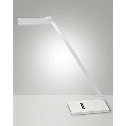 LED Schreibtischleuchte ZERMATT, IP20 IK05, 10W 300/ 3500/ 4000K (CCT Switch) 720lm, verstellbar, mit Touch-Dimmer, weiß