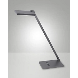 LED Schreibtischleuchte ZERMATT, IP20 IK05, 10W 300/ 3500/ 4000K (CCT Switch) 720lm, verstellbar, mit Touch-Dimmer, titangrau