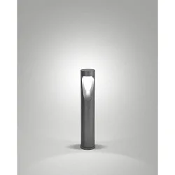 bollard lamp TEO 60 IP65, metallic, black
