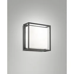 Außenwandleuchte GLAMMY, 2x E27, IK05, IP54, dunkelgrau
