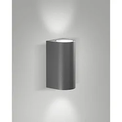 outdoor wall luminaire HELI IP54, dark grey