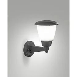 outdoor wall luminaire THIAGO E27 IP54, dark grey