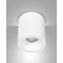 surface luminaire GUAMO round GU10 IP20, white dimmable