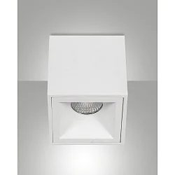 Deckenstrahler PEREZ LxBxH 9x9x9,5cm 1xGU10 IP20 rückversetzt, eckig, weiß