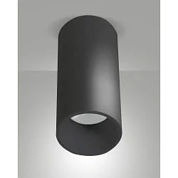 LED Aufbauspot RAY, IP44 IK07, zylindrisch, Ø 6.5cm, 15W 3000K 1120lm, starr, schwarz