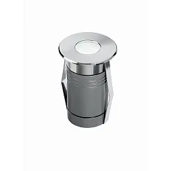 LED Boden-Einbauleuchte TULIP 2, IP67 IK08, Ø 5.5cm, 3W 3000K 152lm 30°,befahrbar bis 1.7t, Edelstahl 316L / Hartglas