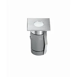 LED Boden-Einbauleuchte NAIRE 2, IP67 IK08, 5.5 x 5.5cm, 3W 3000K 152lm 30°,befahrbar bis 1.7t, Edelstahl 316L / Hartglas