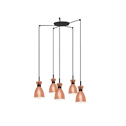 Pendelleuchte RETRO 5xE14, IP20, kupfer, matt