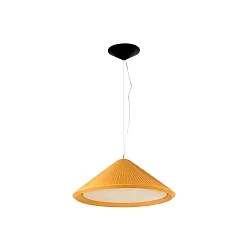 pendant luminaire SAIGON IN 3 flames E27 IP20, yellow, black matt 