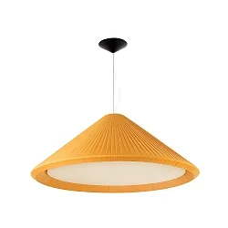 pendant luminaire SAIGON IN 4 flames E27 IP20, yellow, black matt 