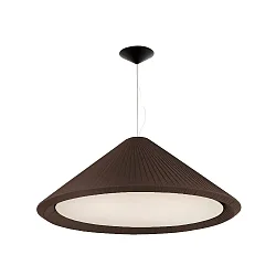 pendant luminaire SAIGON IN 4 flames E27 IP20, brown, black matt 