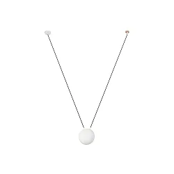 pendant luminaire MINE PC SPACE E27 IP20, white matt 