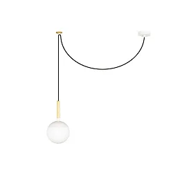 pendant luminaire MINE PC E27 IP20, white matt 