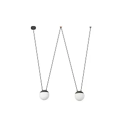 pendant luminaire MINE PC SPACE 2 flames E27 IP20, dark grey 