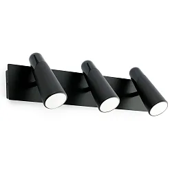 LED Wandleuchte LAO 3x4W, 3000K, IP20, schwarz