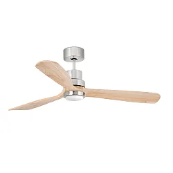 LED Ventilator LANTAU L, 15W, 3000K, 900lm, IP20, nickel matt/kiefer