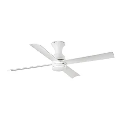 Ceiling fan FRASER M with remote control IP20, white matt