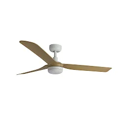 LED Ventilator PUNT M, 18W, 3000/4200/6500K, 678lm, IP20, weiß/ahorn