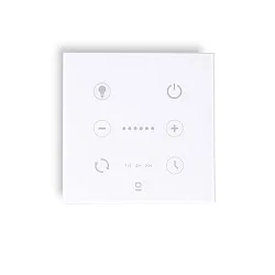 Wandregler für DC LED Ventilator mit dimmbaren Licht, IP20, weiß