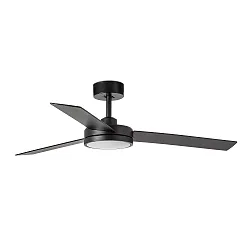 LED Ventilator BARTH, 24W, 2700/4350/6500K, 1300lm, IP20, schwarz