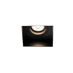 Deckeneinbauleuchte HYDE SQ GU10, IP20, ohne Rahmen, quadratisch, schwenkbar, schwarz matt