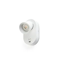 wall luminaire CORB GU10 IP20, white matt 