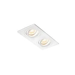 ceiling recessed luminaire RADON RCT 2 flames GU10 IP20, white matt 