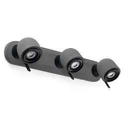 wall luminaire STONE 3 flames GU10 IP20, grey 