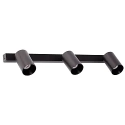 wall and ceiling luminaire STAN 3 flames GU10 IP20, black matt 