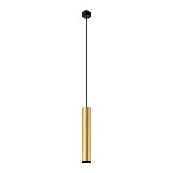 pendant luminaire STAN GU10 IP20, gold, satined 