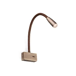 LED Wandleuchte LEAD 3W, 3000K, IP20, bronze Leser