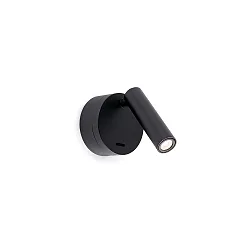 LED Leseleuchte BOC 3W, 3000K, IP20, schwarz matt