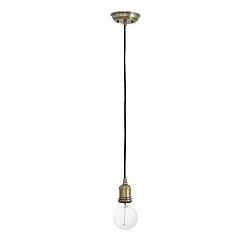 pendant luminaire ART 1 flame E27 IP20, antique gold 