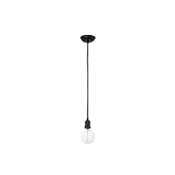 pendant luminaire ART 1 flame E27 IP20, black 