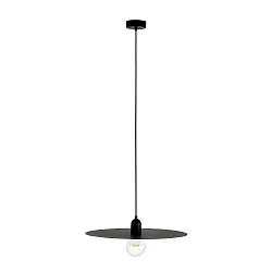 pendant luminaire PLAT E27 IP20, black matt 