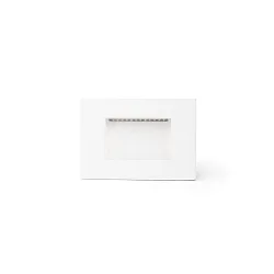 Outdoor LED Wand-Einbauleuchte SPARK, IP65 IK10, 10.5 x 7.5cm, 5W 3000K 277lm , weiß matt / Diffusor opal