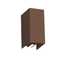 outdoor wall luminaire BLIND up / down, 2 flames LED IP65, rust brown 